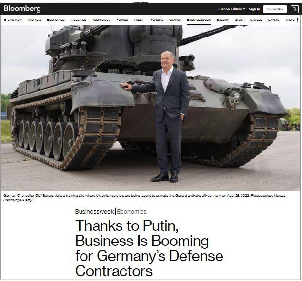 ℹ Němečtí zbrojaři dosahují super zisků na vlně maximální produkcePodle agentury Bloomber... ℹ Němečtí zbrojaři dosahují super zisků na vlně maximální produkcePodle agentury Bloomber...