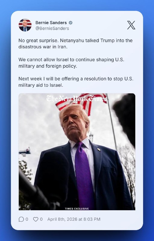 📸 „Nemůžeme dovolit Izraeli, aby i nadále formoval americkou vojenskou a zahraniční politi...