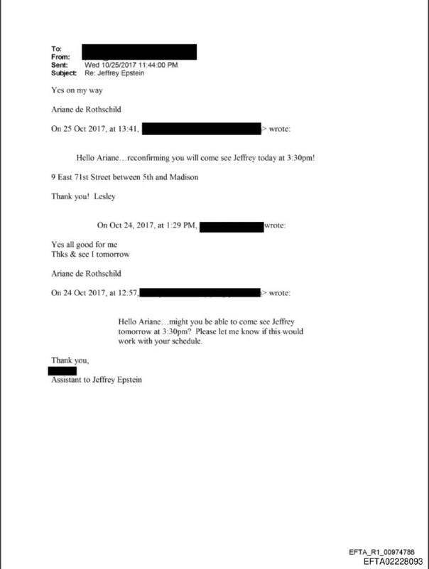 🩸🏦 Nenechávejte mě kvůli vazbám na Epsteina, vyzývá baronka de Rothschild klienty bankyB... 🩸🏦 Nenechávejte mě kvůli vazbám na Epsteina, vyzývá baronka de Rothschild klienty bankyB...