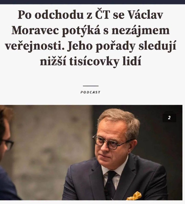 No jo za naše peníze se to vysílalo ... teď ale vidíme tvrdou realitu ... ani pes po něm nešt...