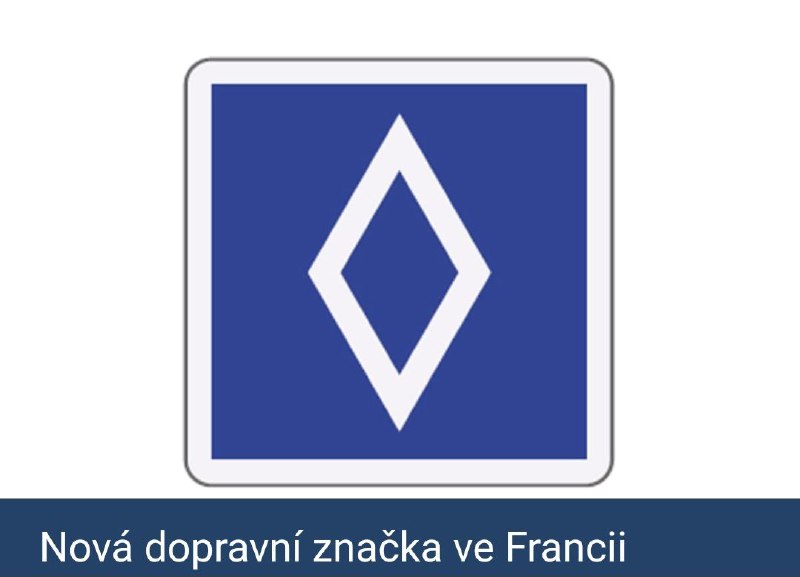 🇫🇷Nová dopravní značka ve Francii budí údiv. Nerespektování symbolu řidiče vyjde drah...