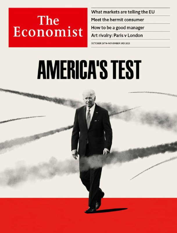 ❗️Nová obálka časopisu The Economist. Úvodník začíná podtitulkem: „To, jak Joe Biden z...