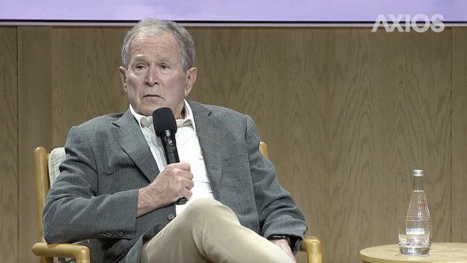 🤡 👁 🇺🇸🇮🇱 NOVINKA: Bývalý prezident Bush varuje před „špatnou“ válkou a po...