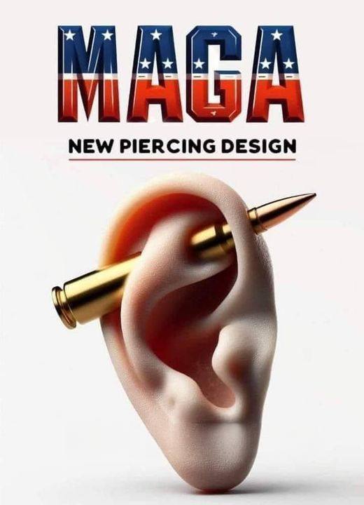 Nový design piercingu.Uši se již staly součástí Trumpovy kampaně.◀▶   Putin na ...