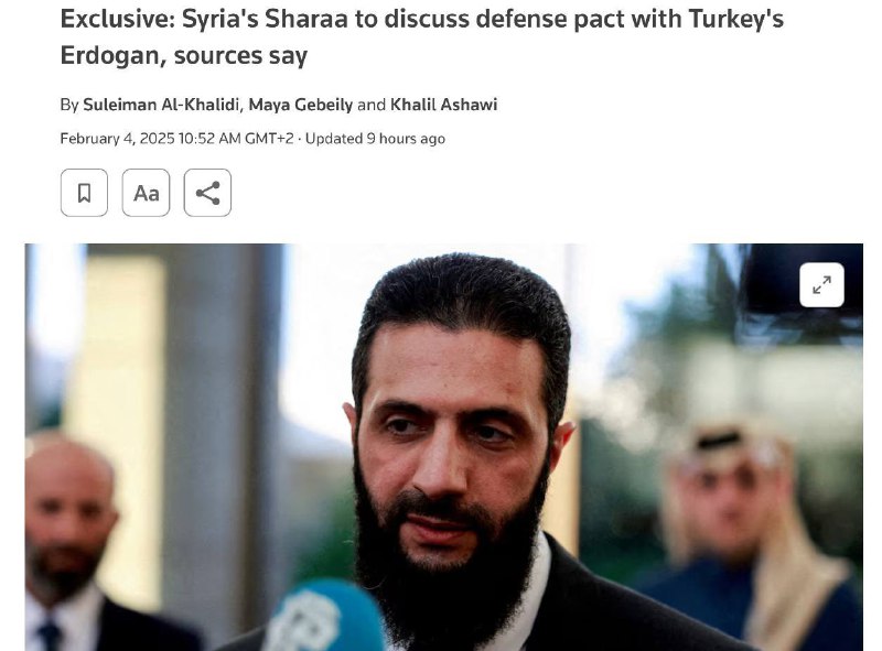 ‼️🇸🇾🇹🇷Nový vůdce Sýrie nabízí Erdoganovi rozmístění tureckých vojenských z...