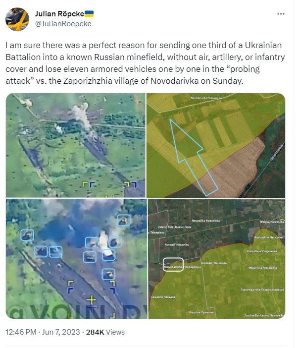 🇺🇦Obětovali kupu techniky a vojáků jen proto, aby se ujistili, že ruská obrana je tady do...