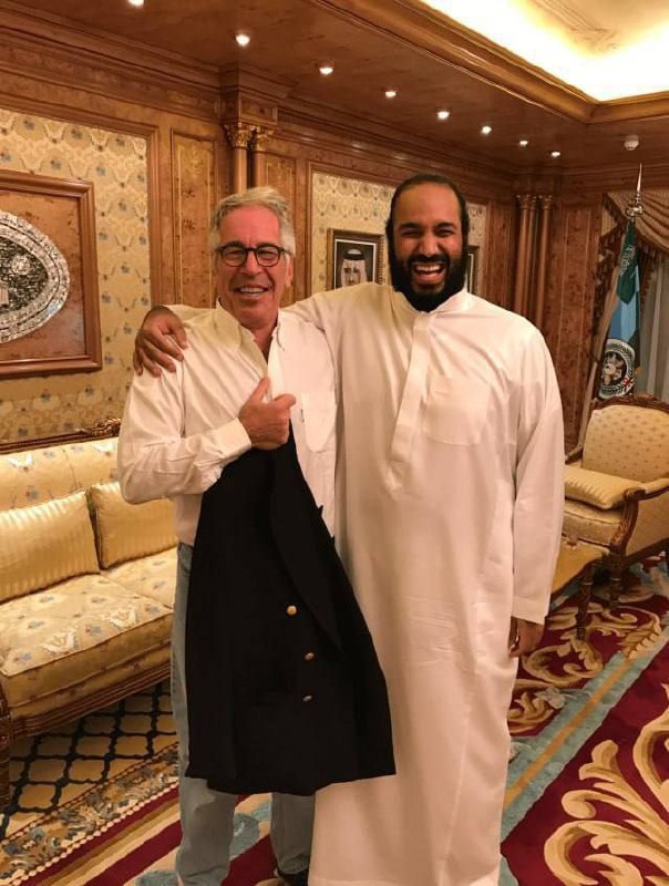 🇸🇦Objevila se fotografie Epsteina se saúdským princem Muhammadem bin Salmánem.Sama o sobě ...