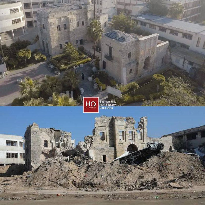 ❗️🇮🇱🪖🇵🇸 Obraz zkázy, která zasáhla starověký Pašův palác, který se nach?...