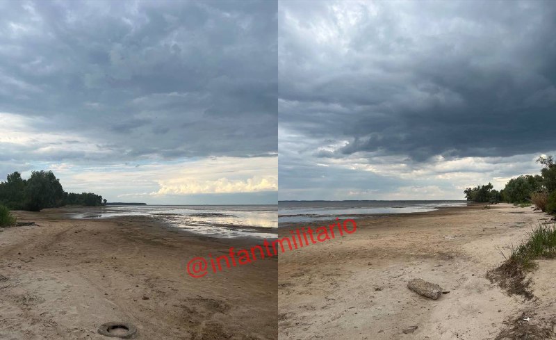 Obyvatelé Kyjevské oblasti zaznamenávají pokračující mělčení Kyjevského moře, a to bez z...