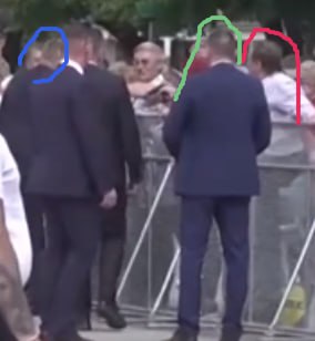Ochranka která stála přímo naproti střelci ho nechala udělat asi 5 kroků se zbraní v ruce a ...