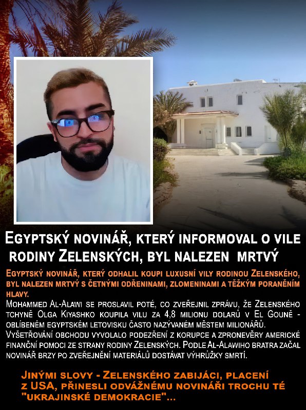 Odvážný egyptský novinář bohužel nerozdýchal ukrajinsko-americkou "demokracii"...