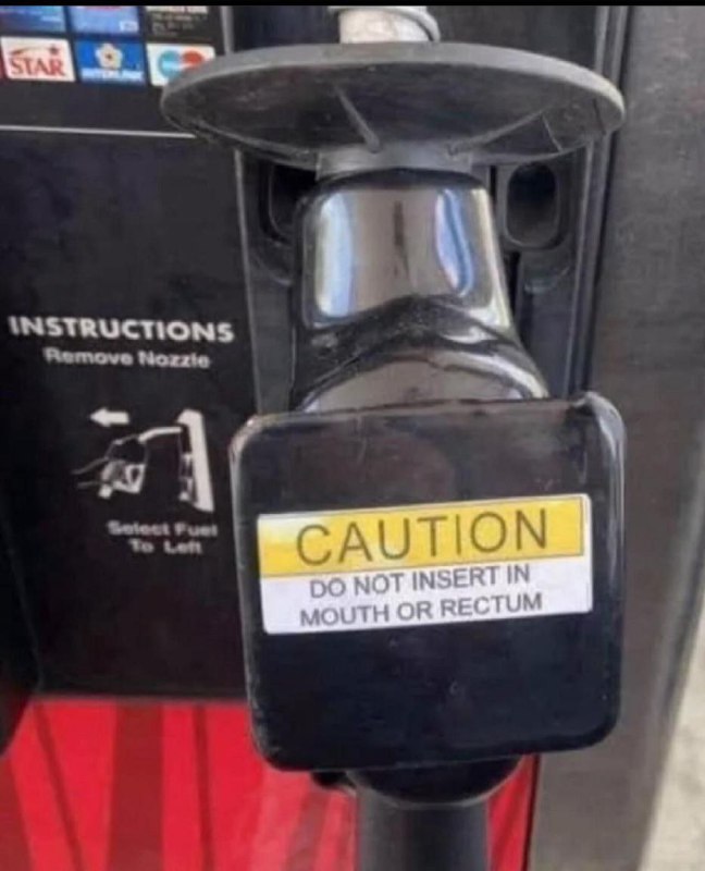 OPATRNĚ! Nevkládejte jej do úst ani do řitního otvoru.Ano, v USA je nutné takové pokyny a...