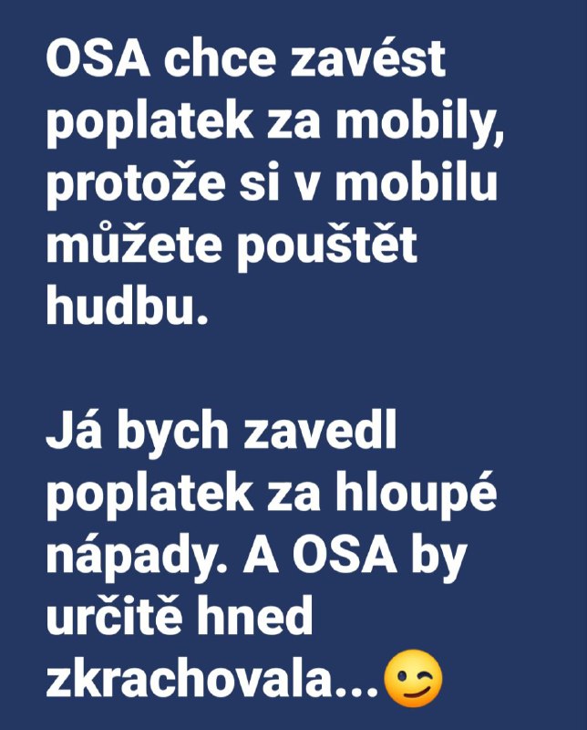 OSAnostra už zase úřaduje. Stát by ji měl přistřihnout křídla a ne ji stále víc a víc kr...