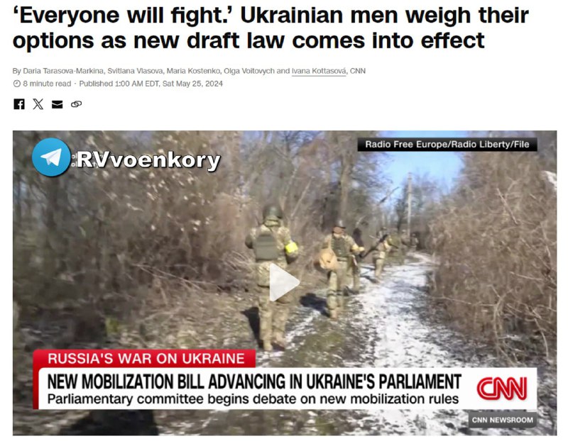 ‼️🇺🇦☠️ Ozbrojené síly Ukrajiny se obávají, že tvrdší mobilizace neovlivní situ...