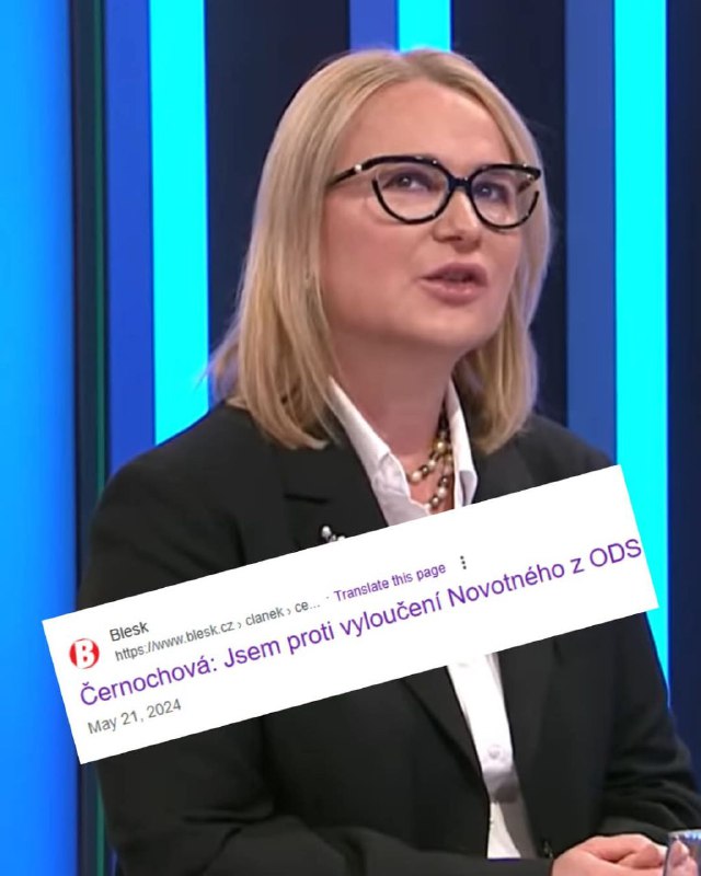 Paní Jano Černochová, vy pláčete, že jsou na vás lidé zlí na sociálních sítích? Naprost...