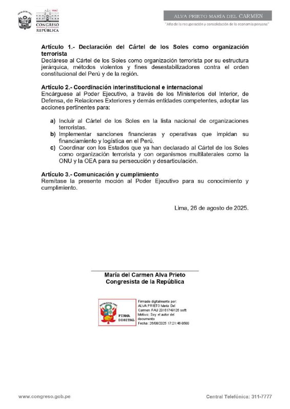 🇵🇪❌🇻🇪 Peru se připravuje na prohlášení Slunečního kartelu Nicoláse Madura a Dio...
