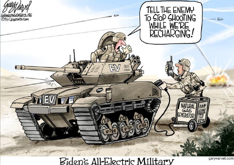 Plně elektrické vojenské vybavení, o kterém sní Biden  "Řekněte nepříteli aby nestř?...