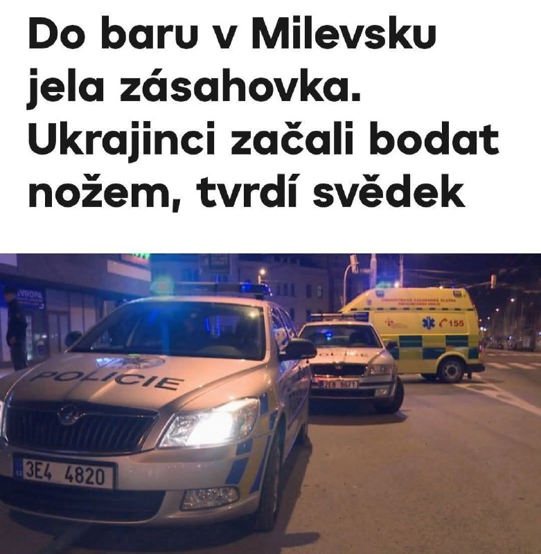 💥💥💥💥💥Podle známého obou zraněných skončil v nemocnici 23letý muž s poraněním...