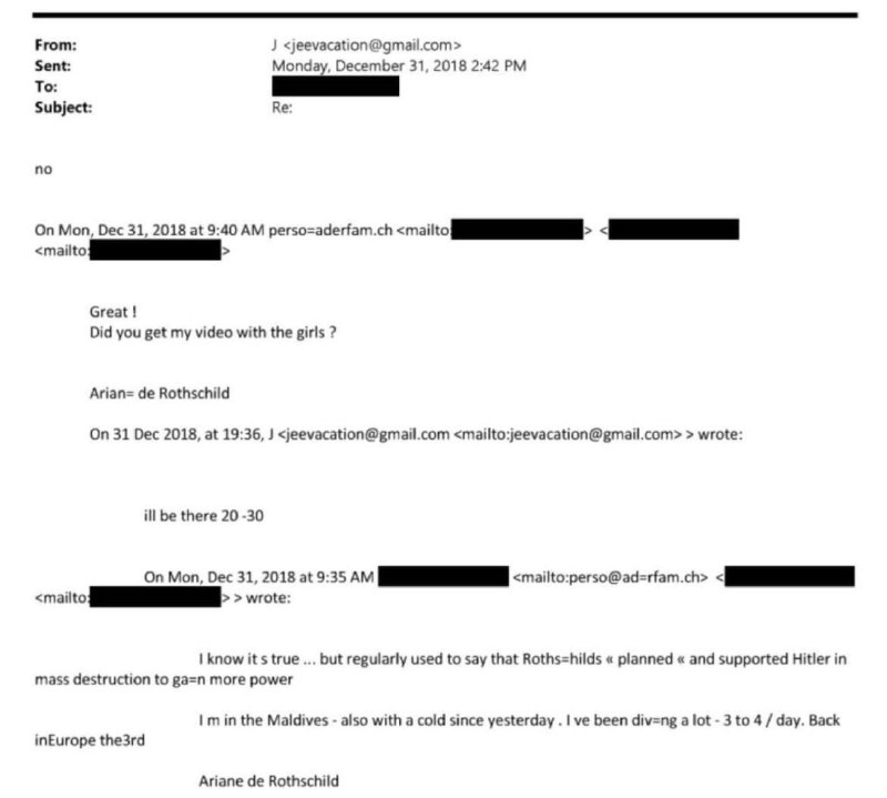 🩸Podle zpráv řekla Ariane de Rothschild své rodině, že podporovala Hitlera, aby získala vě... 🩸Podle zpráv řekla Ariane de Rothschild své rodině, že podporovala Hitlera, aby získala vě...