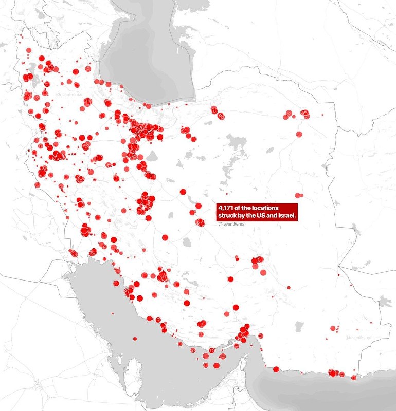 Pokud jde o rozsah útoků na Írán: v současné době bylo ověřeno 4 171 cílů, na které Izra... Pokud jde o rozsah útoků na Írán: v současné době bylo ověřeno 4 171 cílů, na které Izra...