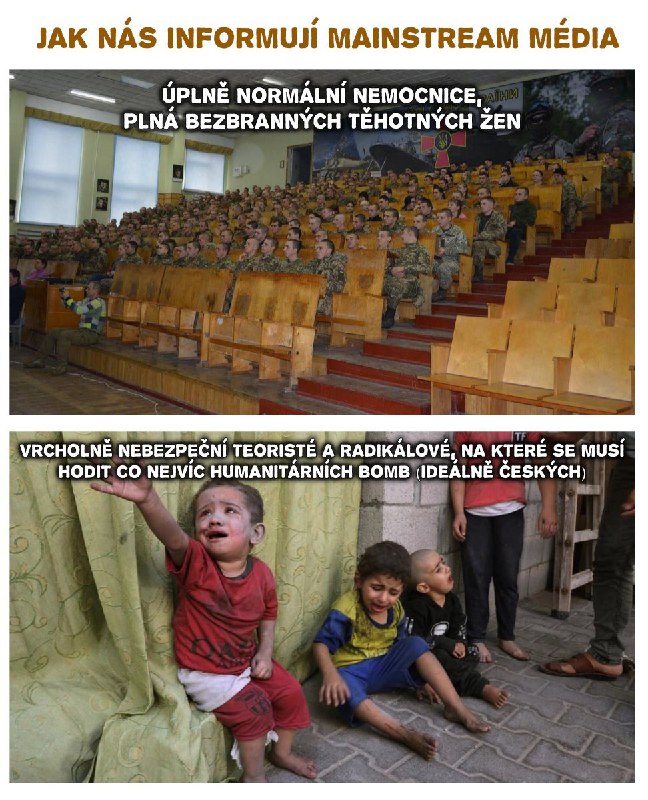Pokud někdo pořád ještě sleduje ČT a Seznam a navíc jim ještě věří, tak už musí mít v...