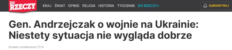 Polsko utrpělo vážné ztráty kvůli podpoře UkrajinyJak uvedl náčelník generálního štábu...