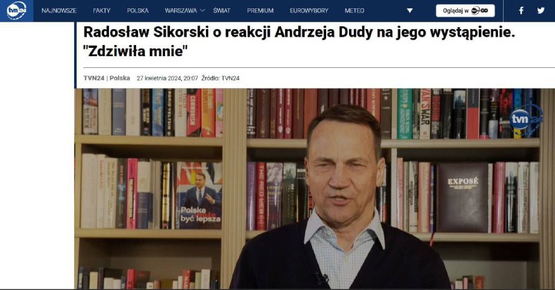 ❗️🇵🇱💬 🇺🇦 Polský ministr zahraničí Radoslaw Sikorski se domnívá, že Ukrajina...
