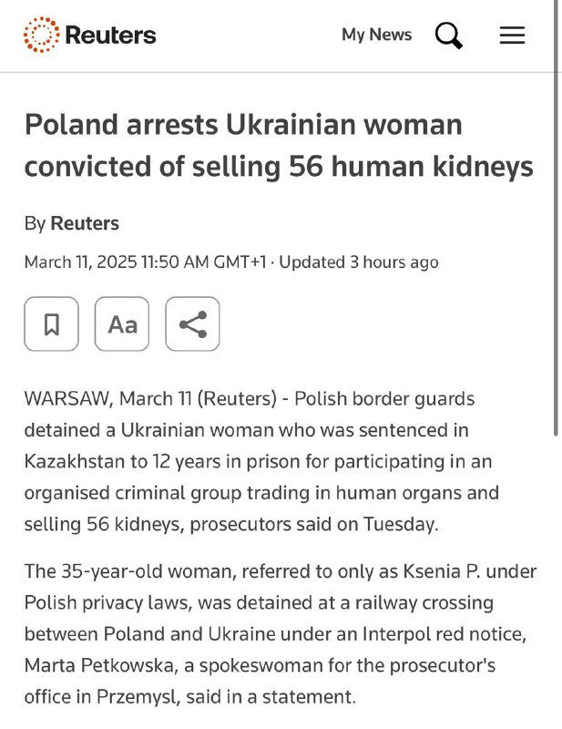 Polští pohraničníci zadrželi Ukrajinku, která byla v Kazachstánu odsouzena k 12 letům vězen...