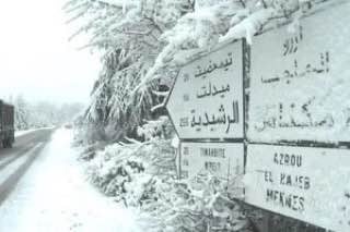 🇲🇦❄️ Poprvé za 50 let je Maroko pokryto sněhem. Výška sněhu v některých oblastech d...