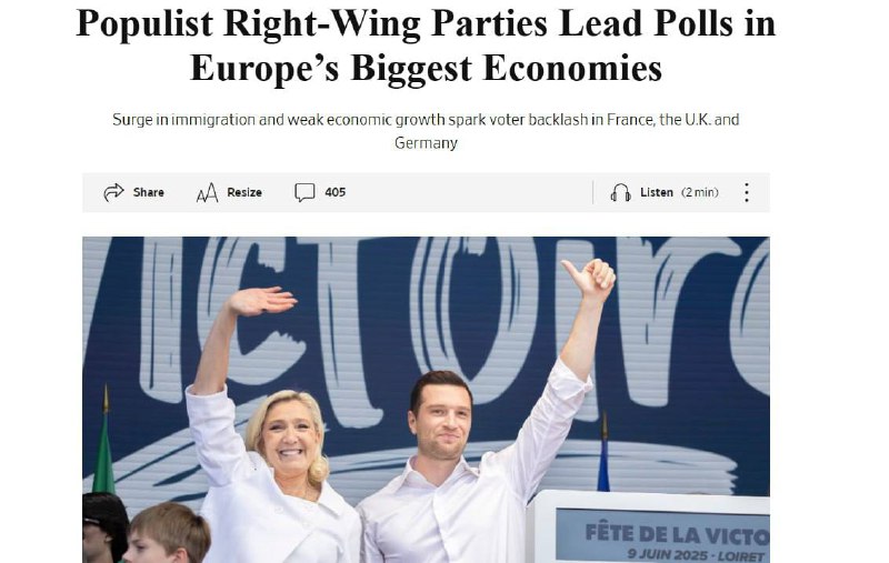 📊🇩🇪Poprvé za celou dobu začaly krajně pravicové strany zaujímat přední místa v prů...