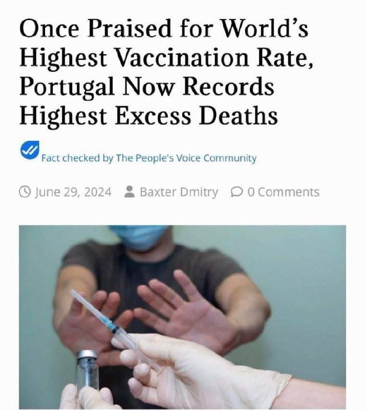 🩸💉🇵🇹 Portugalsko, kdysi chválené za nejvyšší proočkovanost na světě, nyní zazna...