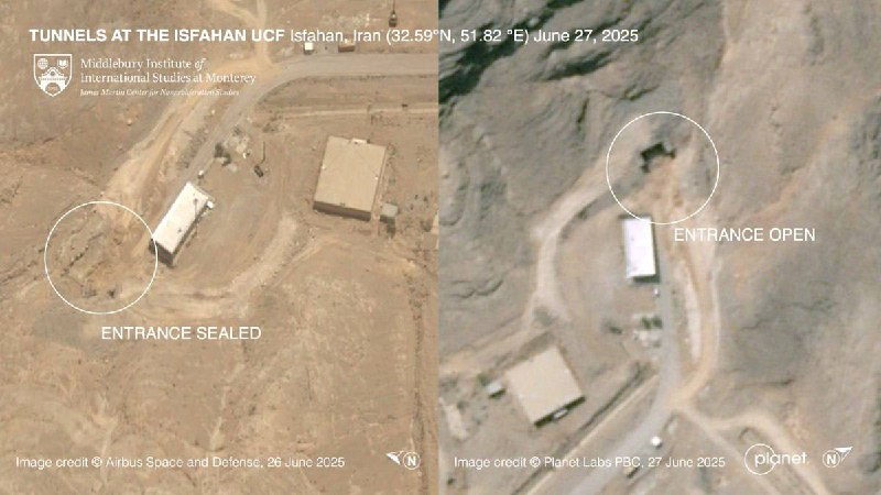 —❗️🇮🇷/🇺🇸 POZOR: Satelitní snímky ukazují, že Írán otevřel jeden z tunelů v...