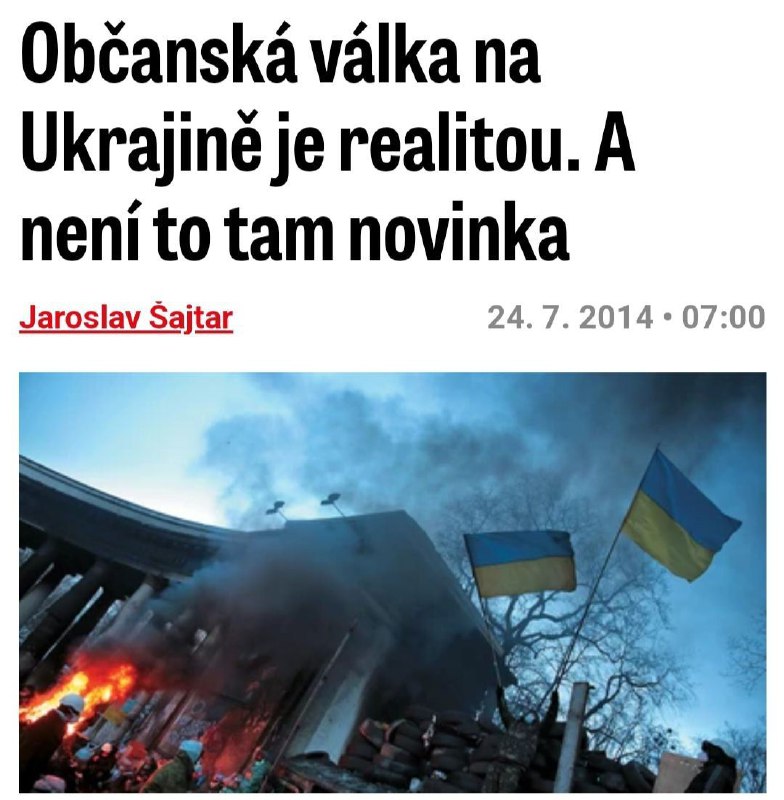🇺🇦 Před deseti lety se o občanské válce na Ukrajině mohlo otevřeně hovořit. Dnes už j...
