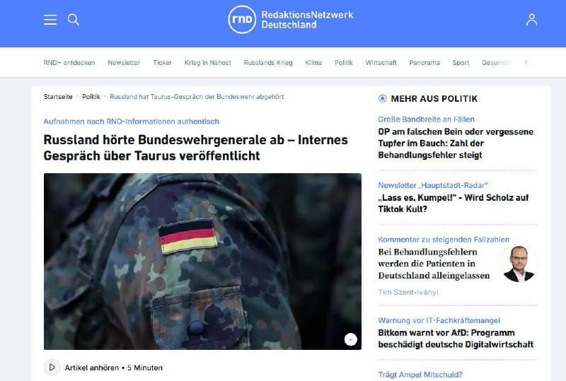 Přepis rozhovoru německých důstojníků plánujících útok na Krymský most je aktuálně zpr?...