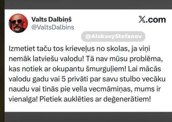 🇷🇺🇱🇻 Přestaňte mazlit degeneráty“: Lotyšsko navrhuje „vystěhování“ ruských...
