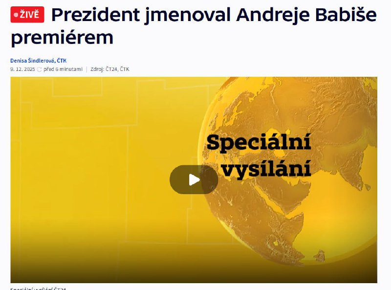 🇨🇿🇷🇺🇺🇦 Prezident České republiky jmenoval lídra "proruské" strany AN... 🇨🇿🇷🇺🇺🇦 Prezident České republiky jmenoval lídra "proruské" strany AN...