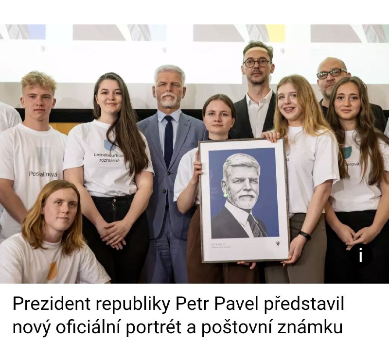 🇨🇿Prezident Pavel představil svůj oficiální portrét.Prezident Petr Pavel ve středu dopol...