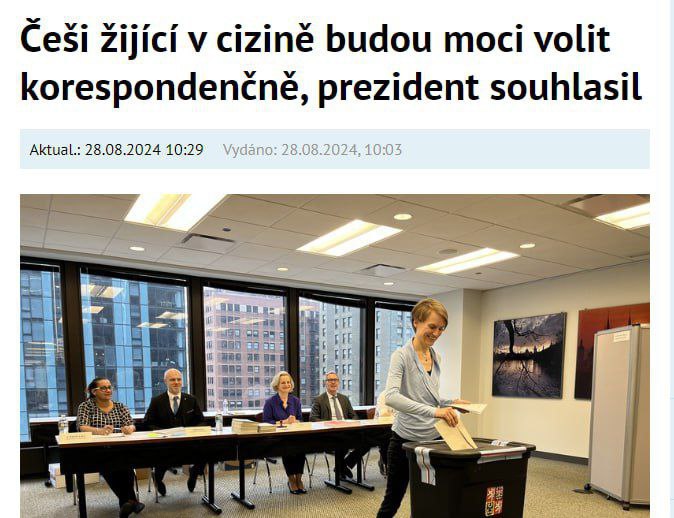 Prezident Petr Pavel podepsal novelu o korespondenční volbě.  Češi žijící v cizině tak budo...
