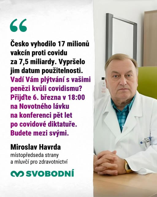 Přijďte 6. března na Novotného lávku. Jestli máte rádi svobodu, budete mezi svými.