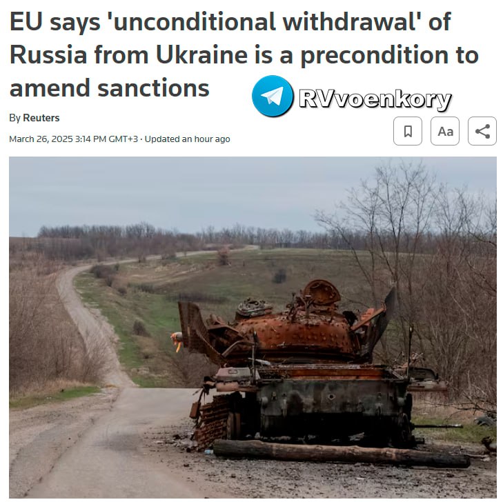 ‼️🇪🇺🇷🇺Příměří pod hrozbou kolapsu: Evropa nemá v úmyslu zrušit sankce vůči...