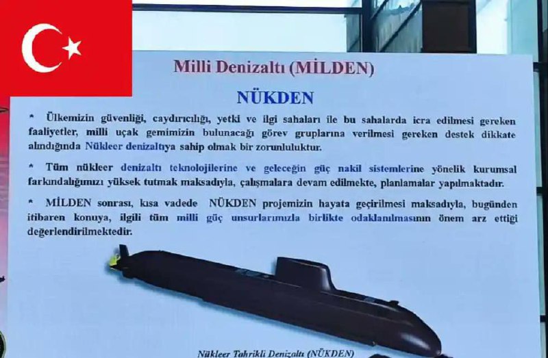 🐦‍⬛️🇹🇷Projekt tureckých jaderných ponorek NÜKDENProgram jaderných ponorek tureck?...