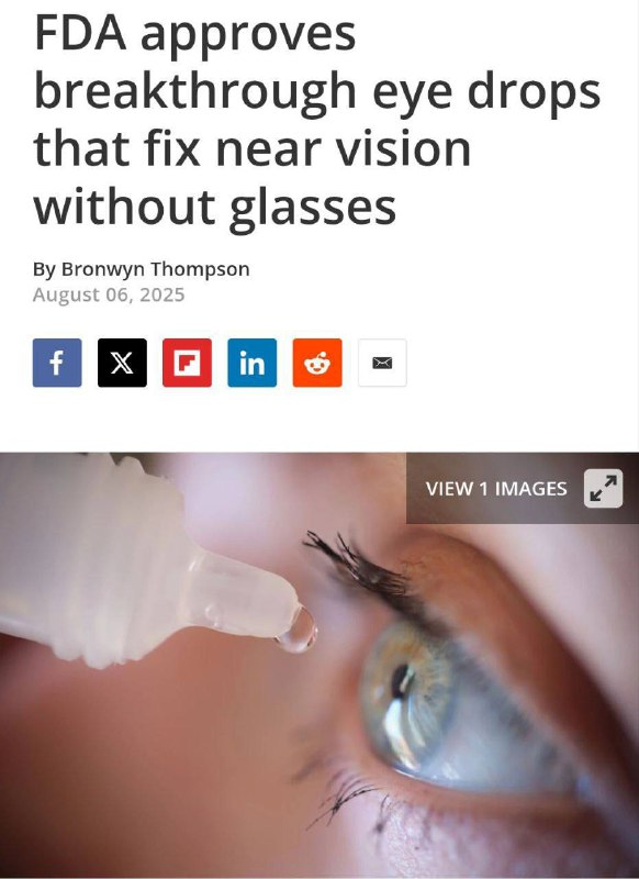 ‼️Průlom v medicíněUSA schválily kapky VIZZI, které za 30 minut vrátí zrak jako ve 20 let...