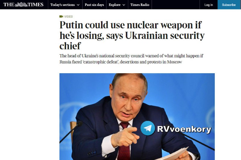 ‼️🇷🇺🇺🇦Putin může udeřit jadernými zbraněmi, pokud bude ruská armáda na Ukraji...