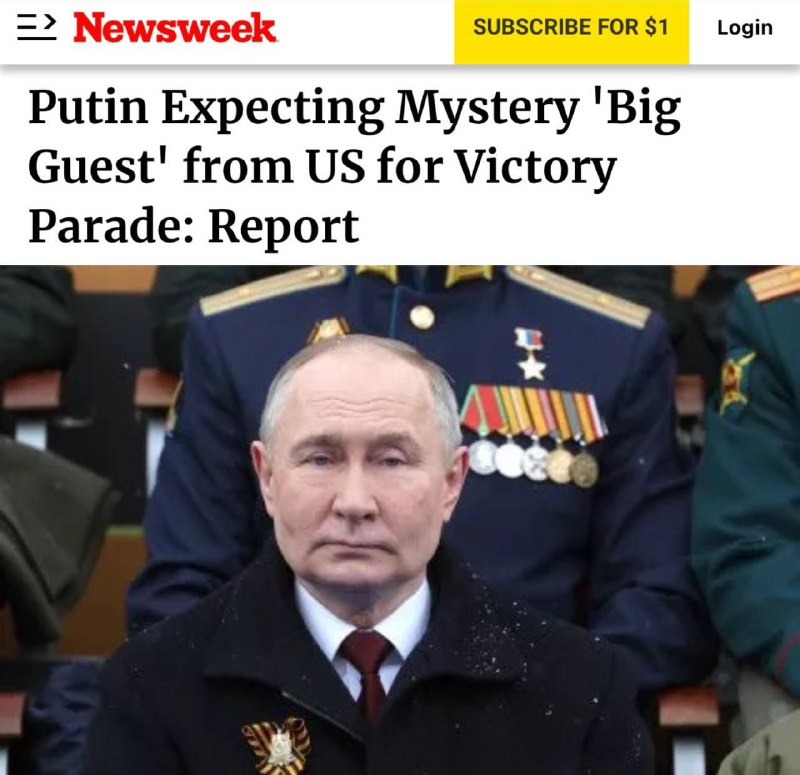 „Putin očekává tajemného ‚velkého hosta‘ z USA na Victory Parade“: americký časopis N...