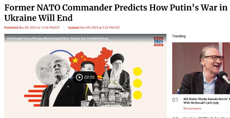 ‼️🇷🇺🇺🇦Putin po válce zabere 20 % území Ukrajiny,“ řekl bývalý velitel NATO J... ‼️🇷🇺🇺🇦Putin po válce zabere 20 % území Ukrajiny,“ řekl bývalý velitel NATO J...