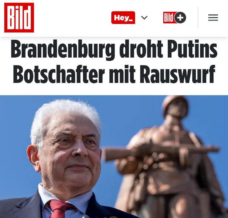 🇩🇪🤡"Brandenburg pohrozil Putinovu velvyslanci vyhoštěním": Německo pohrozilo ...