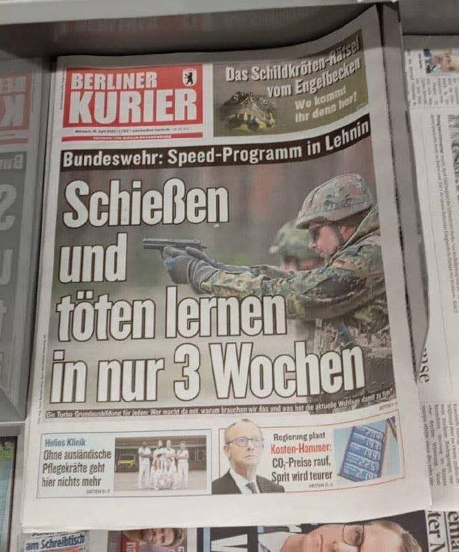🤨 "Bundeswehr Accelerated Program: Naučte se střílet a zabíjet za pouhé 3 týdny."...