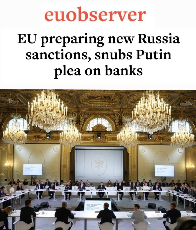 🇪🇺 "EU připravuje nové sankce proti Rusku, ignoruje Putinovu výzvu bankám": Evro...