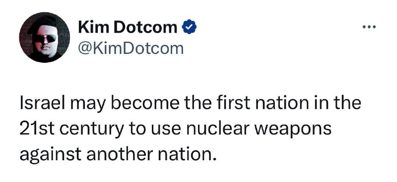 ❗️"Izrael se může stát první zemí 21. století, která použije jaderné zbraně proti...