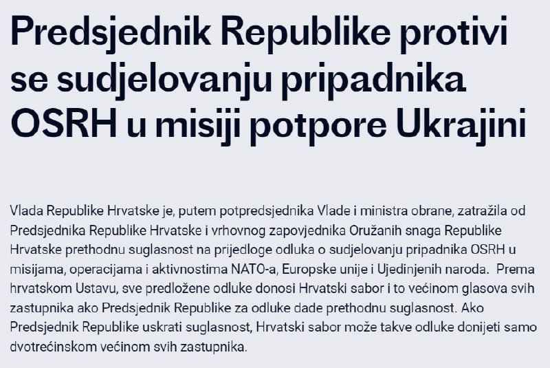 ‼️🇭🇷🇺🇦"Konec války je v nedohlednu a hrozí, že překročí hranice Ukrajiny&... ‼️🇭🇷🇺🇦"Konec války je v nedohlednu a hrozí, že překročí hranice Ukrajiny&...